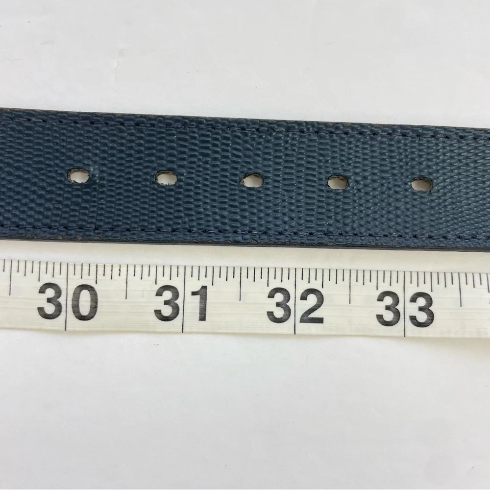 Vintage‎ Navy Blue Snakeskin Texture Belt